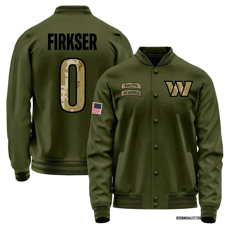 Men's Anthony Firkser Washington Commanders Olive Salute to Service Sideline Performance Jacket