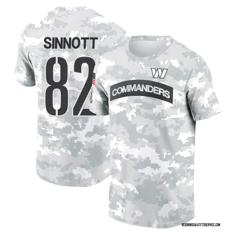 Men's Ben Sinnott Washington Commanders Camo Arctic 2024 Salute to Service Performance T-Shirt