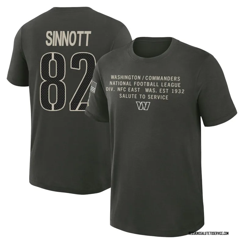 Men's Ben Sinnott Washington Commanders Green Dark/ 2025 Salute to Service Sideline Slub T-Shirt