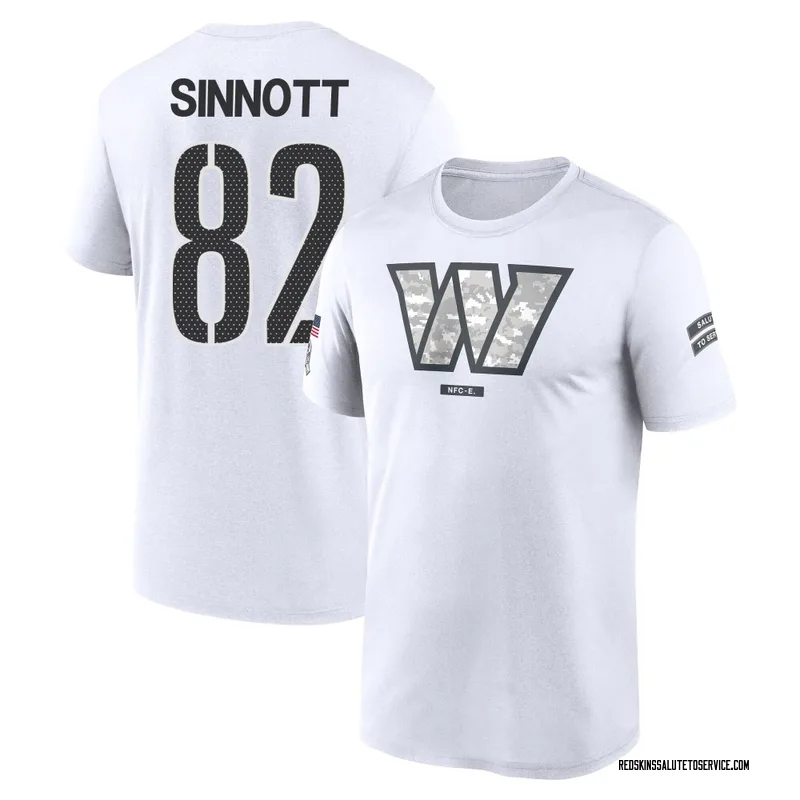 Men's Ben Sinnott Washington Commanders Legend White 2024 Salute to Service Performance T-Shirt