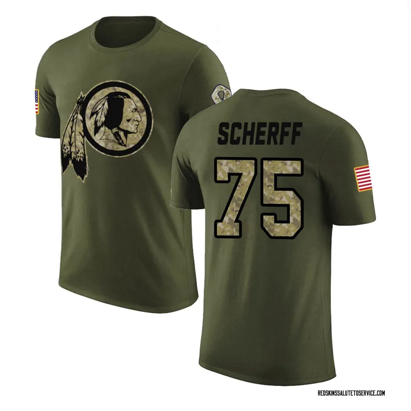 Men's Brandon Scherff Washington Football Team Legend Olive Salute to Service T-Shirt