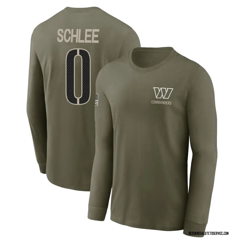 Men's Collin Schlee Washington Commanders Olive 2025 Salute to Service Sideline Long Sleeve T-Shirt