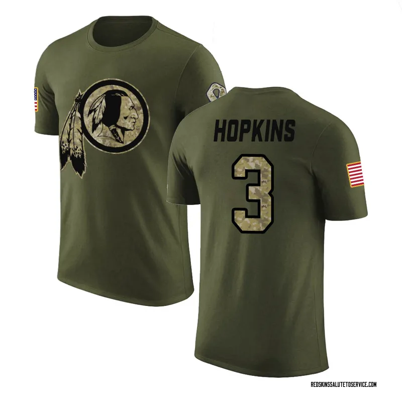 Men's Dustin Hopkins Washington Football Team Legend Olive Salute to Service T-Shirt