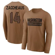 Men's Olamide Zaccheaus Washington Commanders Brown 2023 Salute To Service Long Sleeve T-Shirt