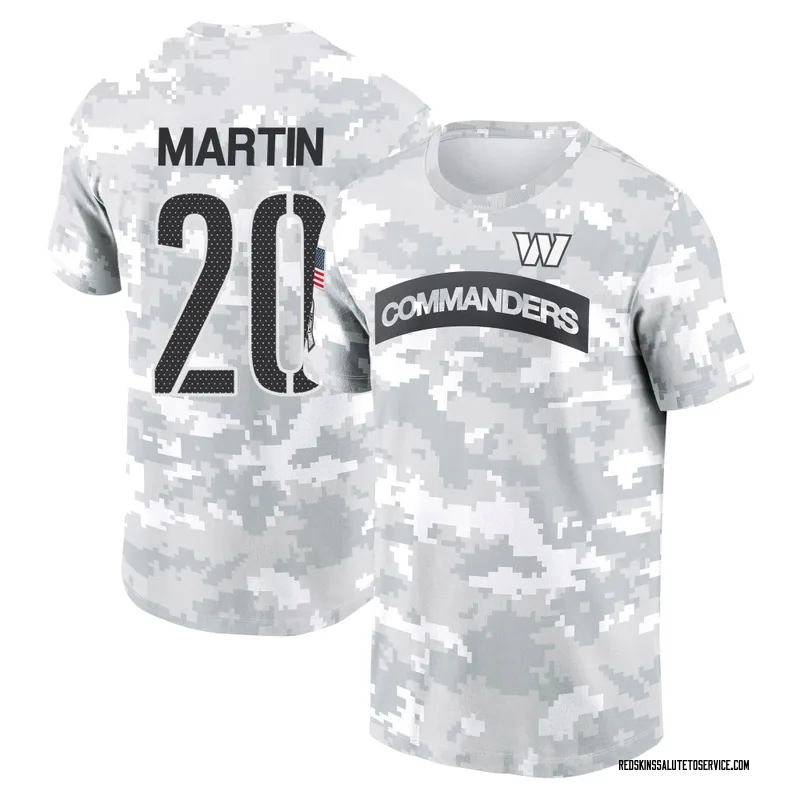 Men's Quan Martin Washington Commanders Camo Arctic 2024 Salute to Service Performance T-Shirt