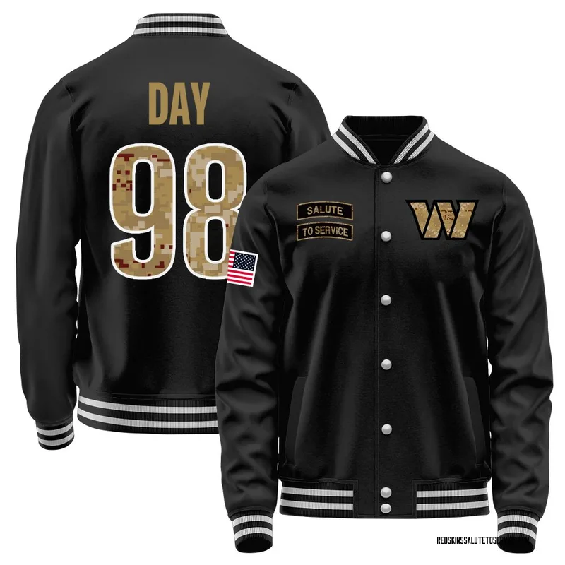 Men's Sheldon Day Washington Commanders Black Salute to Service Sideline Performance Jacket