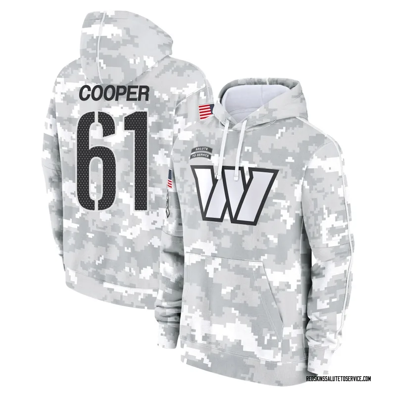 Men's Tyler Cooper Washington Commanders Camo Arctic 2024 Salute to Service Club Fleece Pullover Hoodie