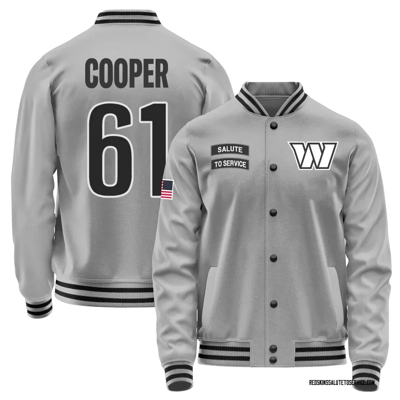 Men's Tyler Cooper Washington Commanders Gray Salute to Service Performance Jacket