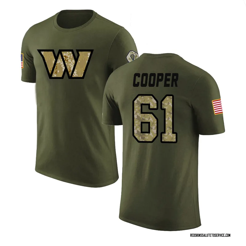 Men's Tyler Cooper Washington Commanders Legend Olive Salute to Service T-Shirt