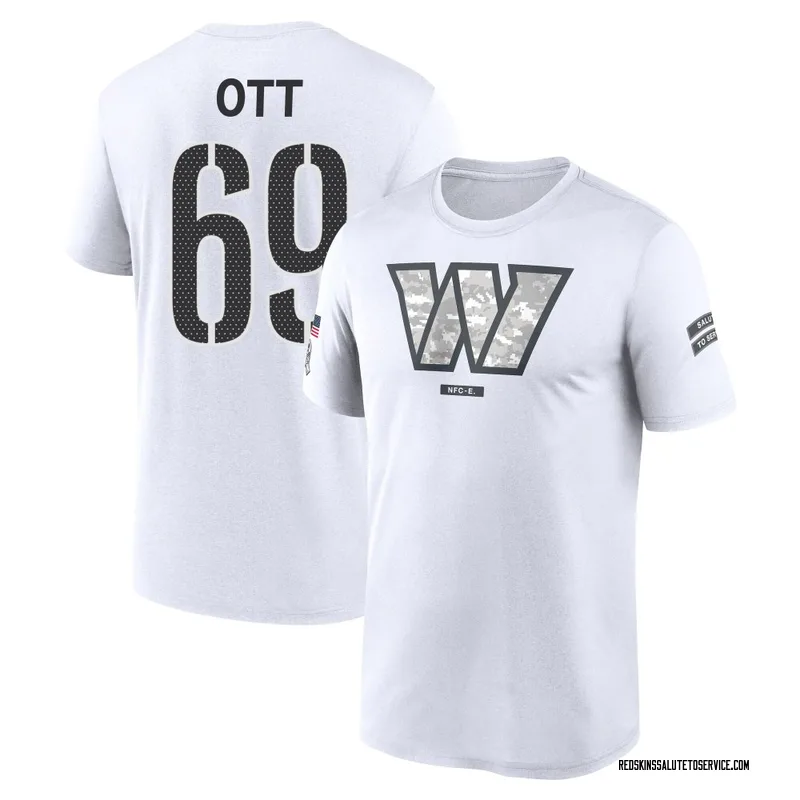 Men's Tyler Ott Washington Commanders Legend White 2024 Salute to Service Performance T-Shirt