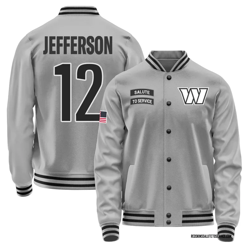Men's Van Jefferson Washington Commanders Gray Salute to Service Performance Jacket