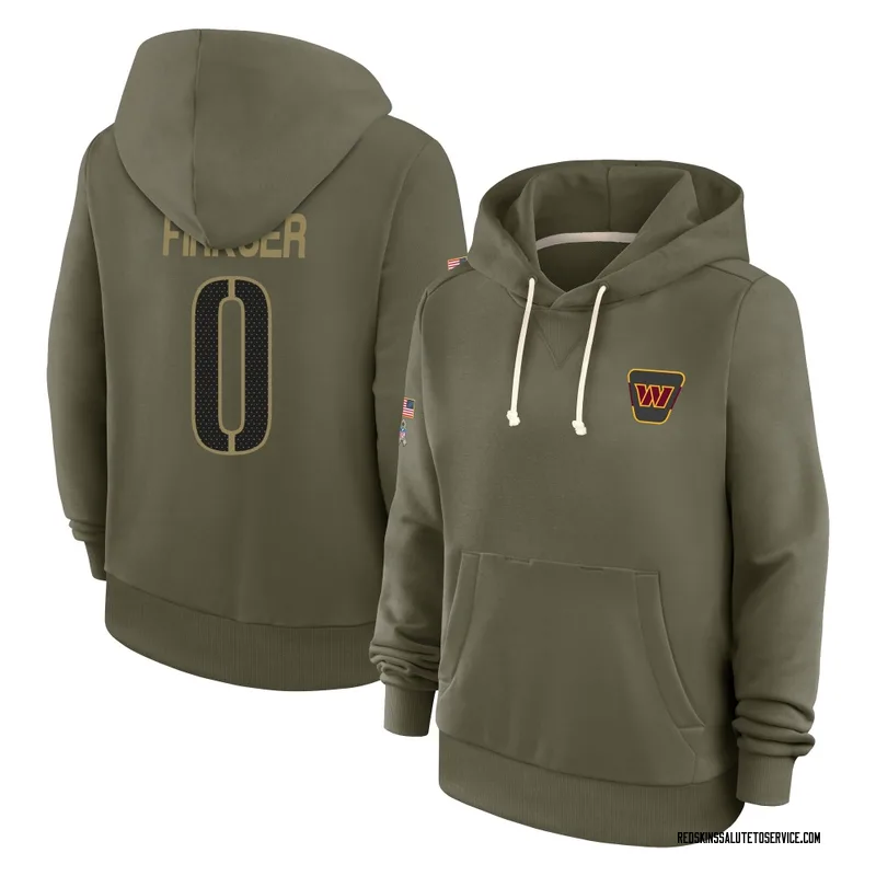 Women's Anthony Firkser Washington Commanders Olive 2025 Salute to Service Hoodie