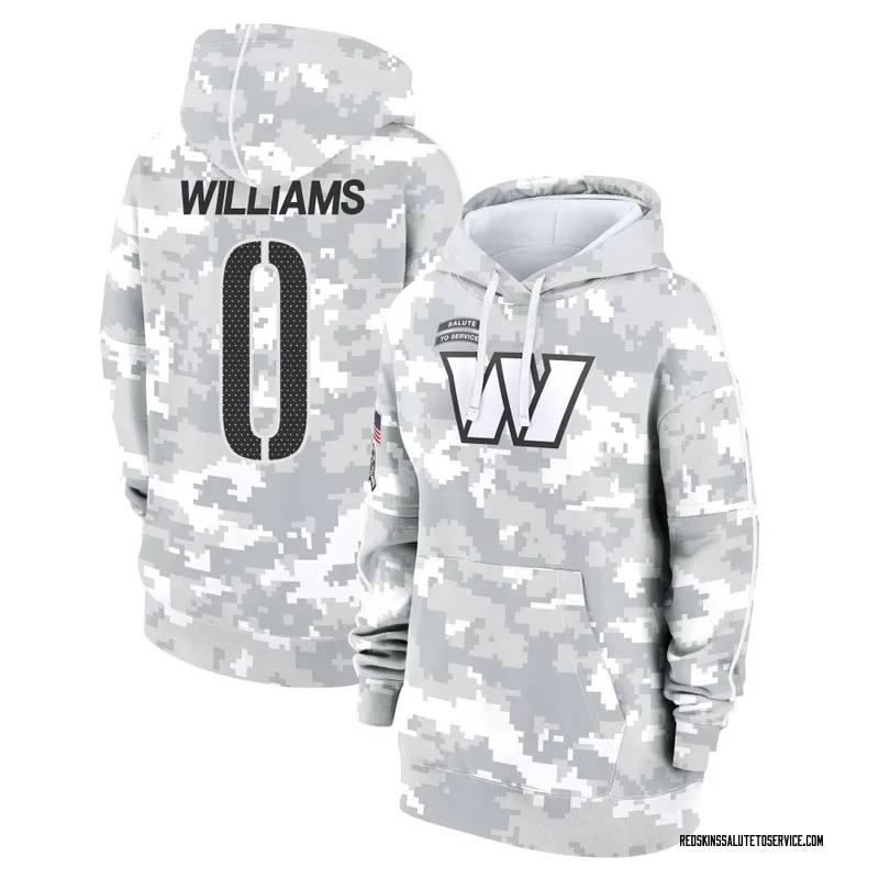 Women's Antonio Williams Washington Commanders Camo Arctic 2024 Salute to Service Club Fleece Pullover Hoodie