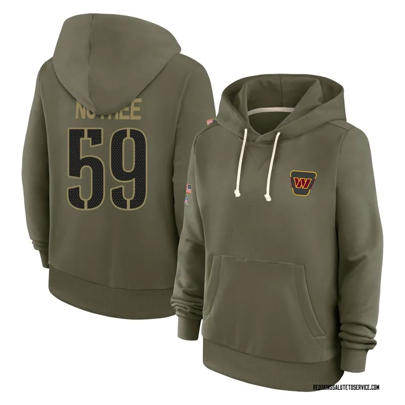 Women's Bryce Notree Washington Commanders Olive 2025 Salute to Service Hoodie