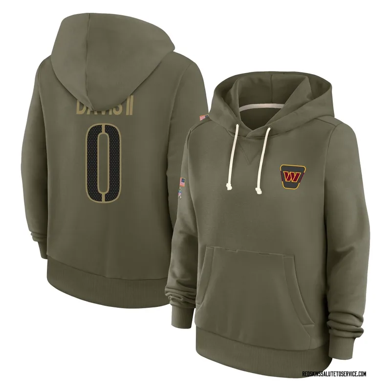 Women's Fred Davis II Washington Commanders Olive 2025 Salute to Service Hoodie
