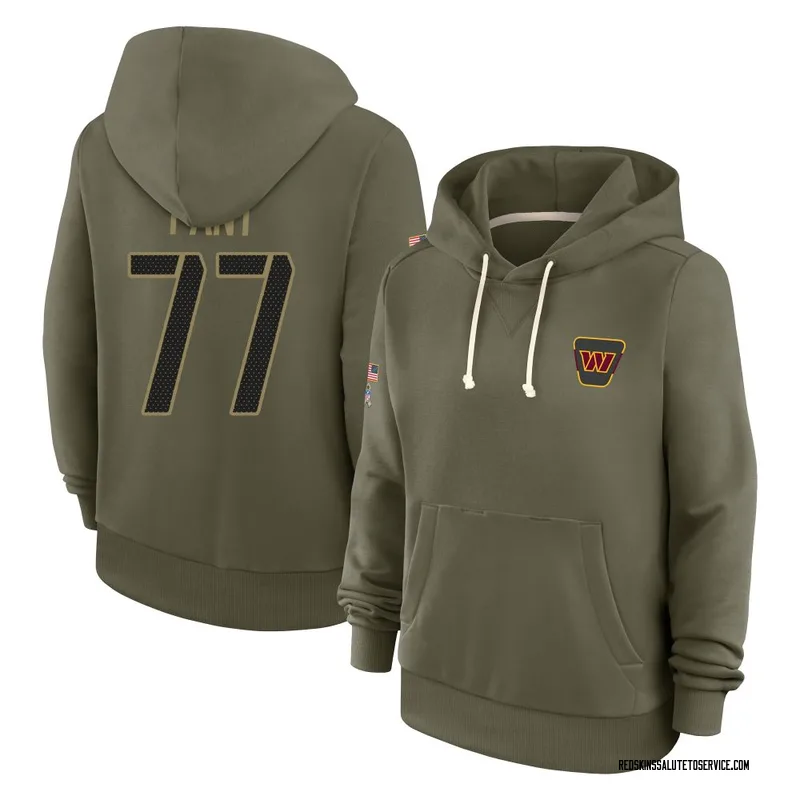 Women's George Fant Washington Commanders Olive 2025 Salute to Service Hoodie