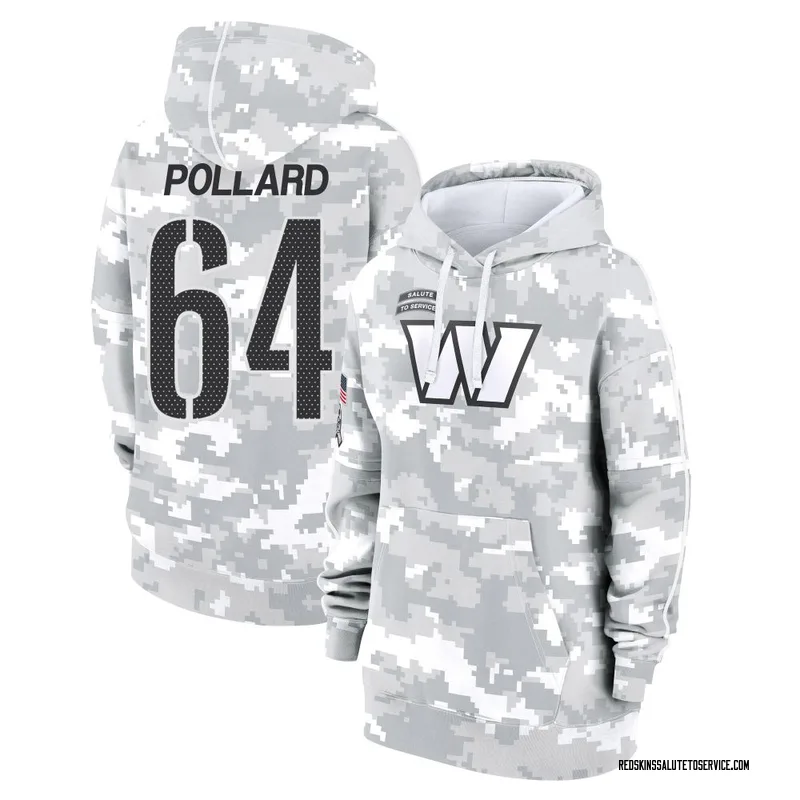 Women's Norell Pollard Washington Commanders Camo Arctic 2024 Salute to Service Club Fleece Pullover Hoodie