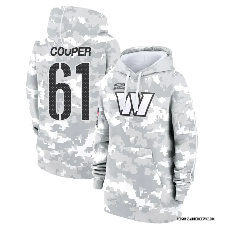 Women's Tyler Cooper Washington Commanders Camo Arctic 2024 Salute to Service Club Fleece Pullover Hoodie