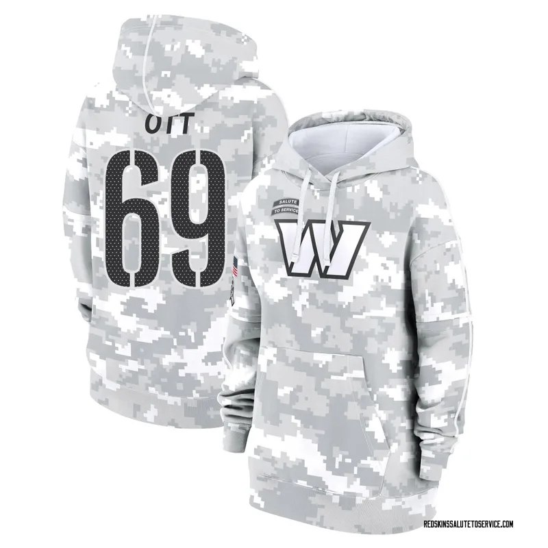 Women's Tyler Ott Washington Commanders Camo Arctic 2024 Salute to Service Club Fleece Pullover Hoodie