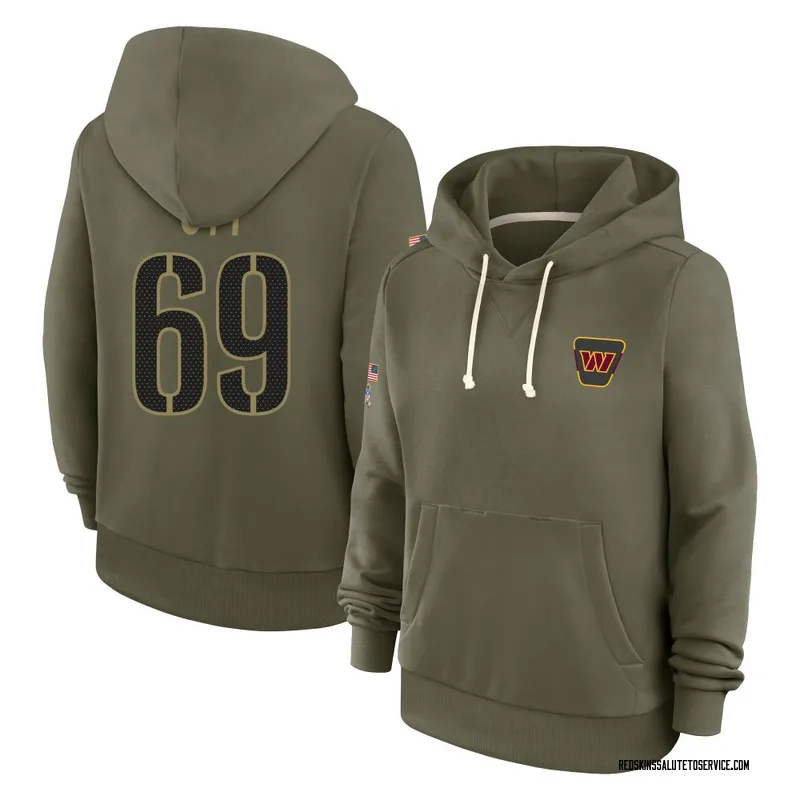 Women's Tyler Ott Washington Commanders Olive 2025 Salute to Service Hoodie