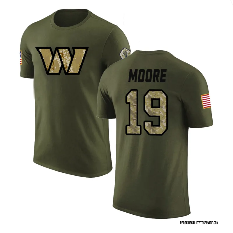 Youth Chris Moore Washington Commanders Legend Olive Salute to Service T-Shirt