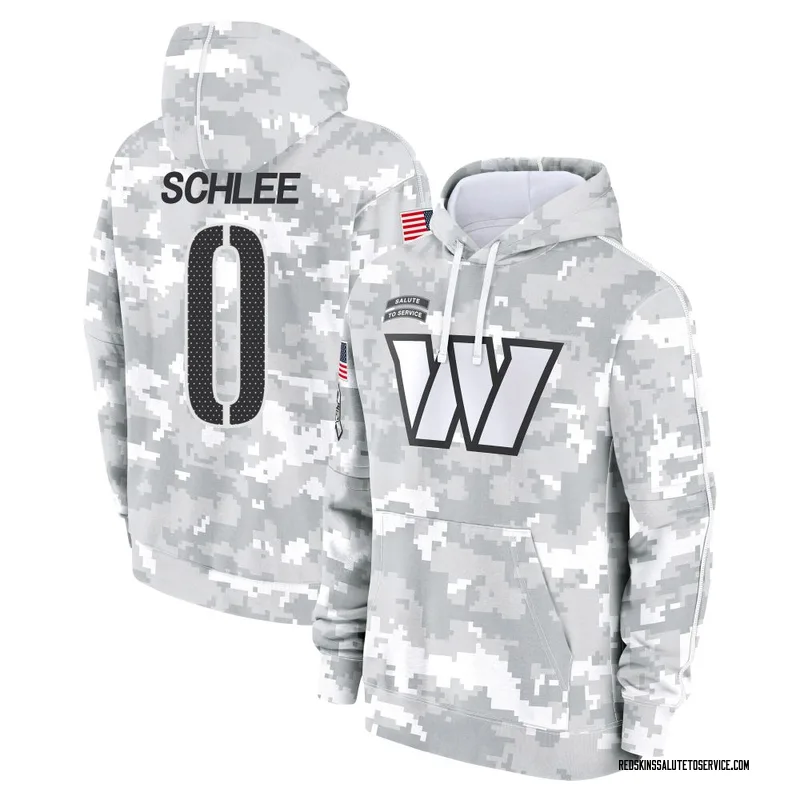 Youth Collin Schlee Washington Commanders Camo Arctic 2024 Salute to Service Club Fleece Pullover Hoodie