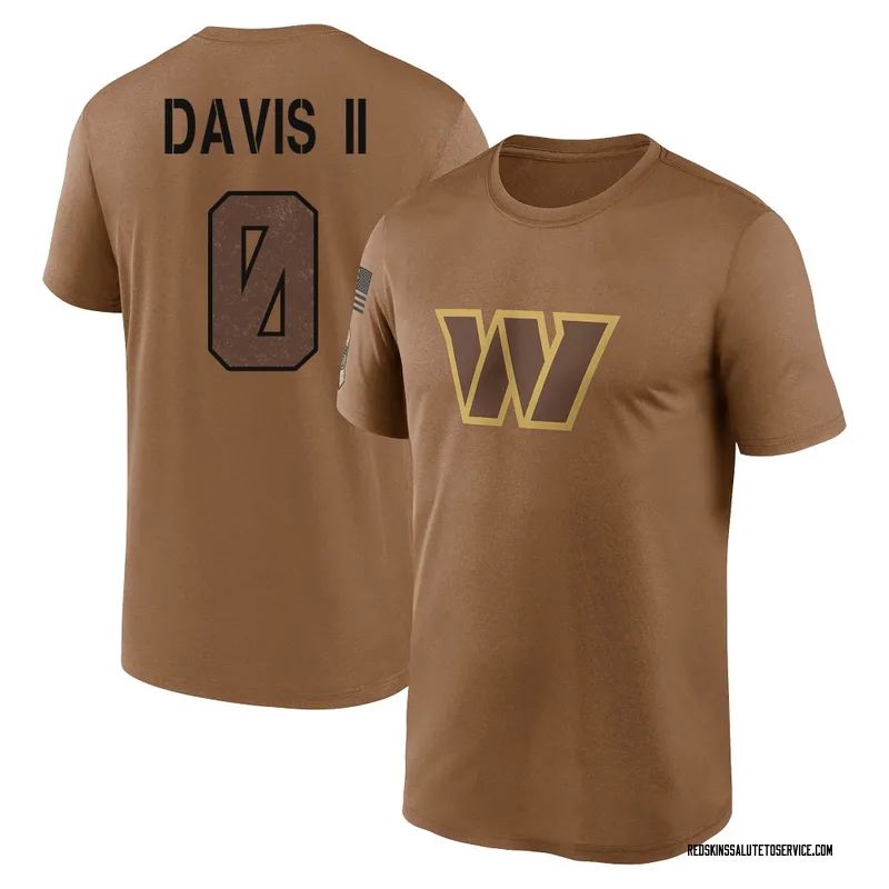 Youth Fred Davis II Washington Commanders Legend Brown 2023 Salute To Service Performance T-Shirt