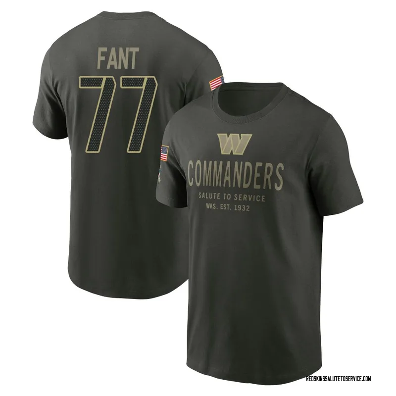 Youth George Fant Washington Commanders Green Forest/ 2025 Salute to Service Sideline Primary Edge T-Shirt