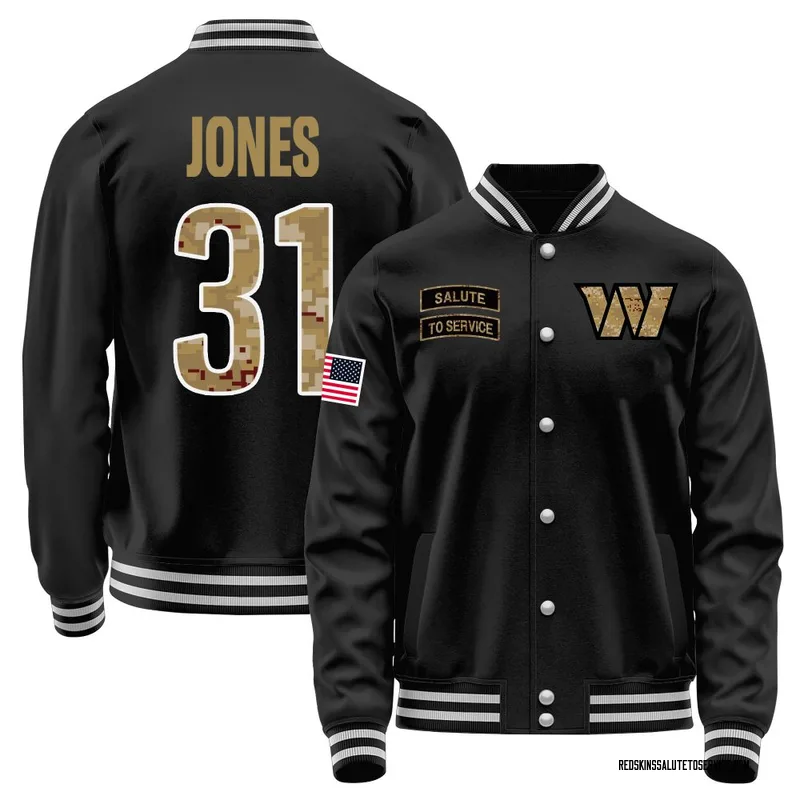 Youth Jonathan Jones Washington Commanders Black Salute to Service Sideline Performance Jacket