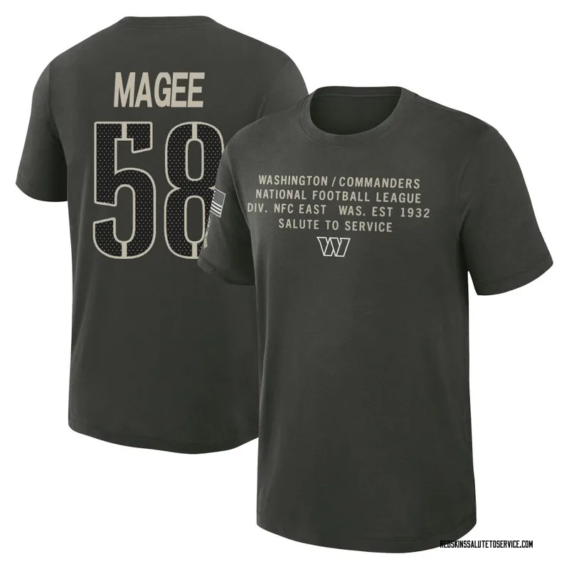 Youth Jordan Magee Washington Commanders Green Dark/ 2025 Salute to Service Sideline Slub T-Shirt