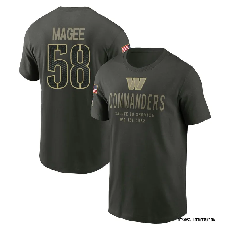 Youth Jordan Magee Washington Commanders Green Forest/ 2025 Salute to Service Sideline Primary Edge T-Shirt