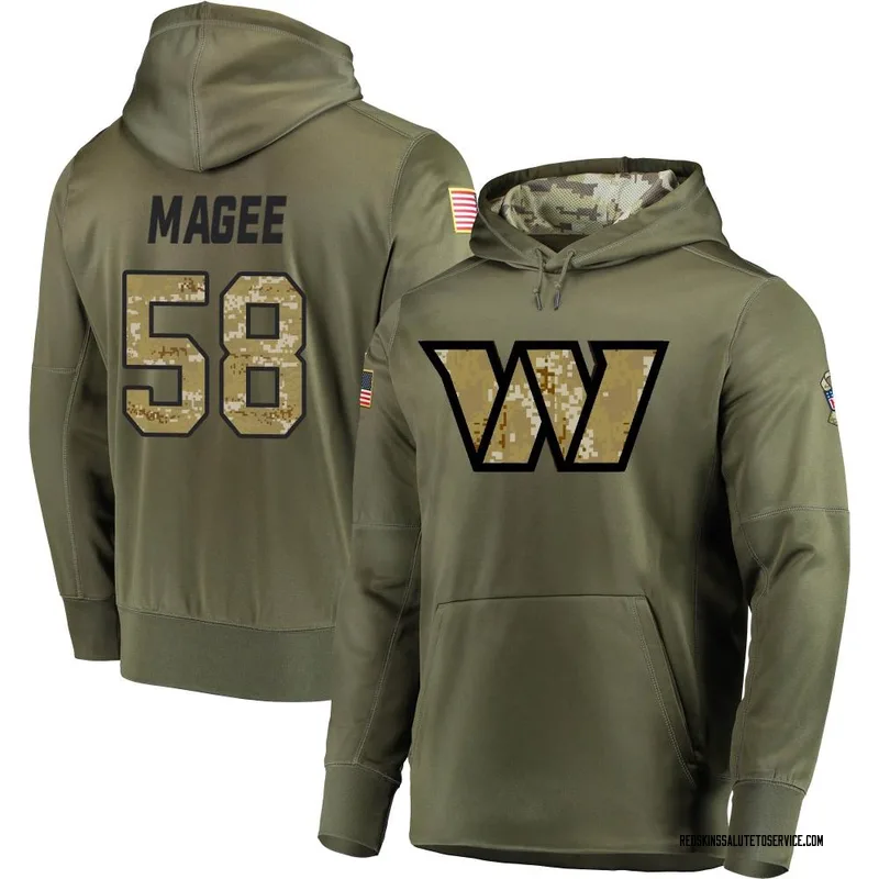 Youth Jordan Magee Washington Commanders Olive Salute to Service Pullover Hoodie