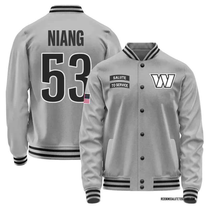 Youth Lucas Niang Washington Commanders Gray Salute to Service Performance Jacket
