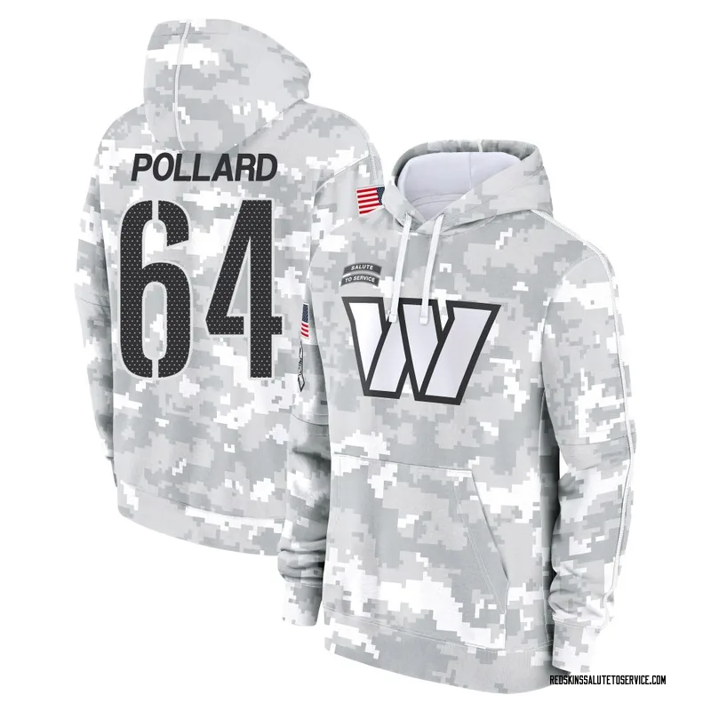 Youth Norell Pollard Washington Commanders Camo Arctic 2024 Salute to Service Club Fleece Pullover Hoodie