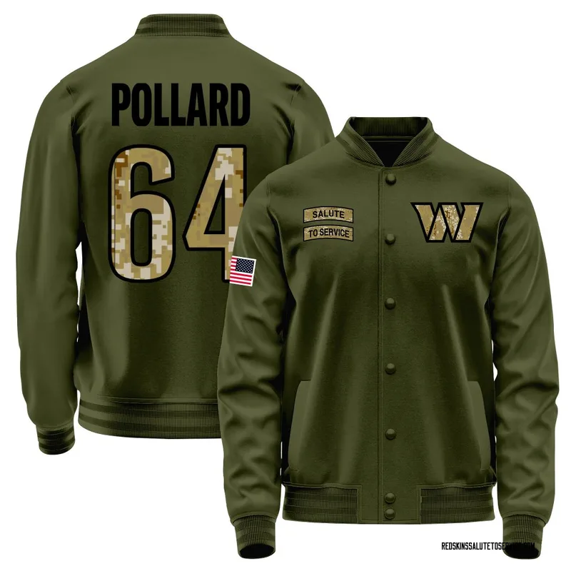 Youth Norell Pollard Washington Commanders Olive Salute to Service Sideline Performance Jacket