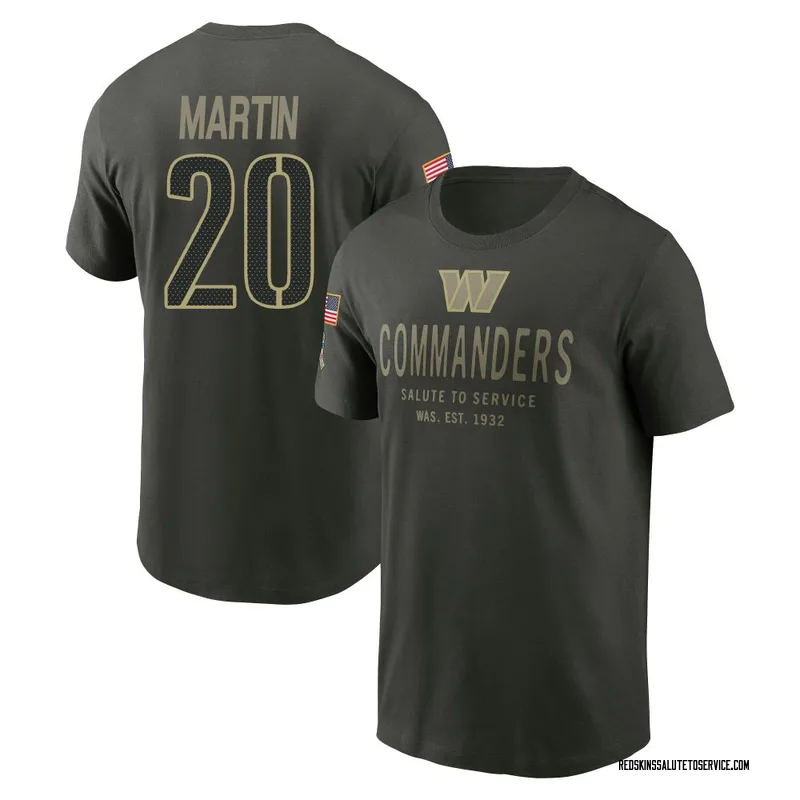 Youth Quan Martin Washington Commanders Green Forest/ 2025 Salute to Service Sideline Primary Edge T-Shirt