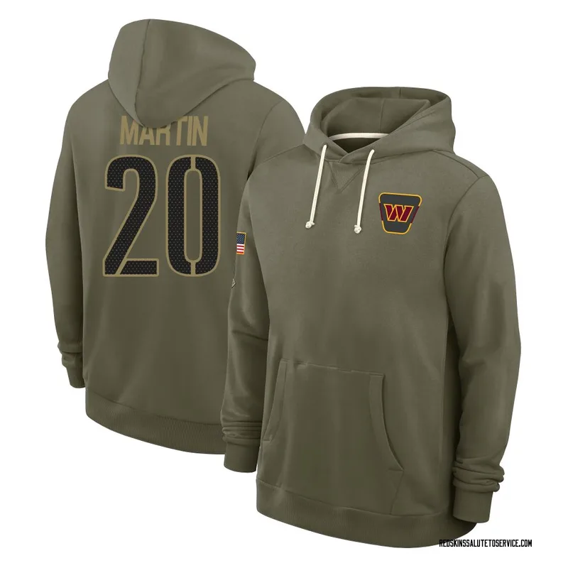Youth Quan Martin Washington Commanders Olive 2025 Salute to Service Hoodie