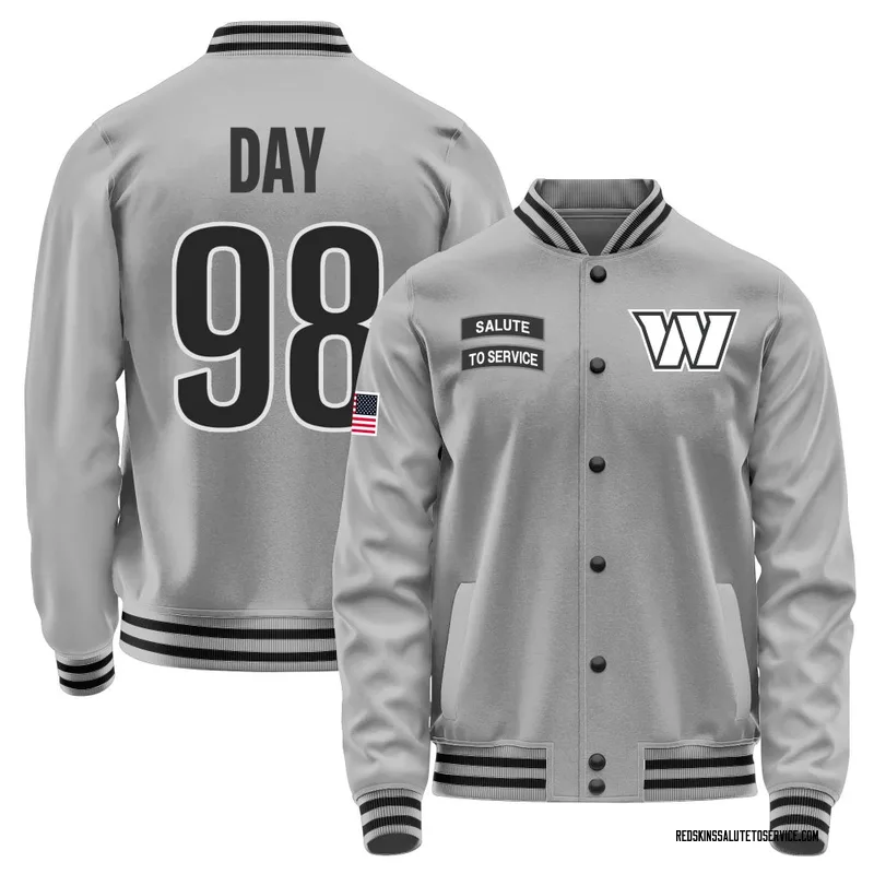 Youth Sheldon Day Washington Commanders Gray Salute to Service Performance Jacket