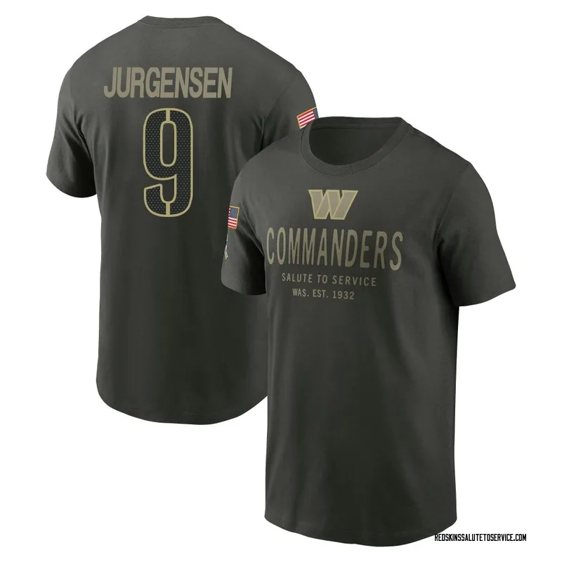 Youth Sonny Jurgensen Washington Commanders Green Forest/ 2025 Salute to Service Sideline Primary Edge T-Shirt