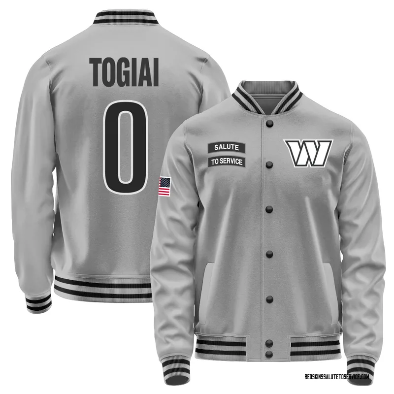Youth Tanoa Togiai Washington Commanders Gray Salute to Service Performance Jacket
