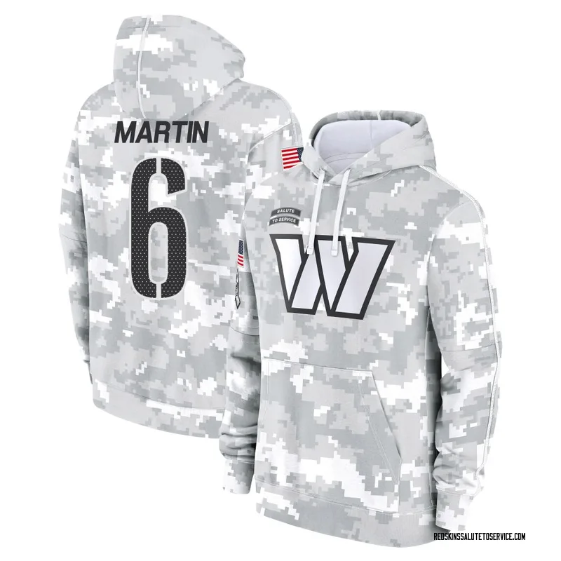 Youth Tay Martin Washington Commanders Camo Arctic 2024 Salute to Service Club Fleece Pullover Hoodie